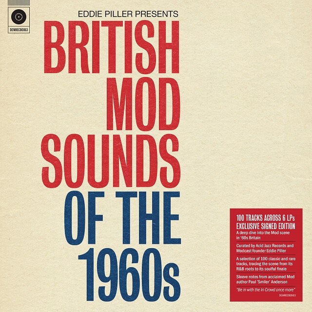 Eddie Piller Presents: British Mod Sounds Of the 1960s (Signed Edition – 6LP 140g Black Vinyl)