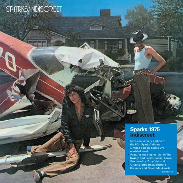 Sparks: Indiscreet (1LP Tiger’s Eye Coloured Marble Vinyl)