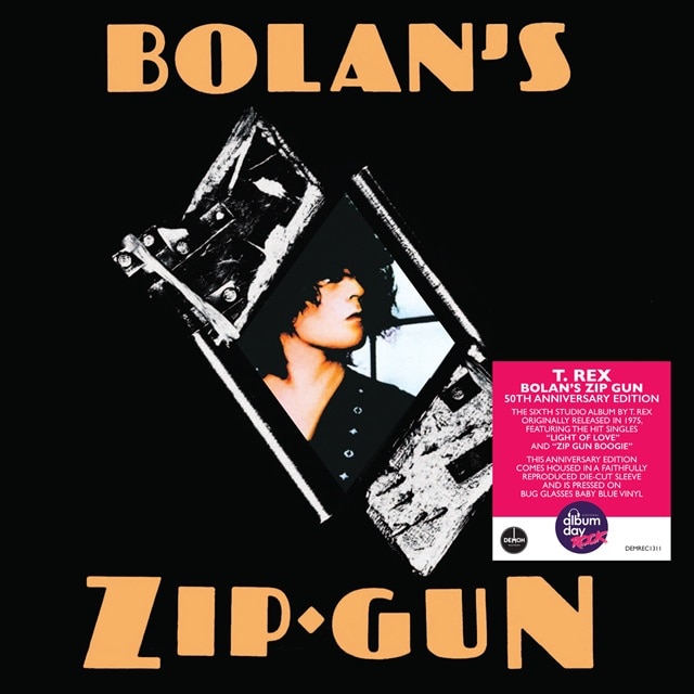 T.Rex: Bolan’s Zip Gun 50th Anniversary (1LP Bug Glasses Baby Blue Vinyl) National Album Day 2025